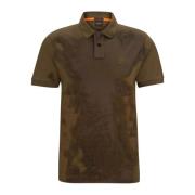 Grøn Button-Fastening Polo Shirt