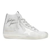 Lamineret Ruskind Stjerne Glitter Læder Sneakers