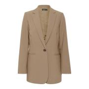 Elegant Blazer Jakke Valnød