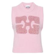 Pink Glitter Butterfly Sweater