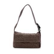 Krystal Metal Mesh Skuldertaske i Chocolat