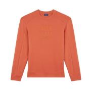 Tekstureret Rund Hals Sweatshirt