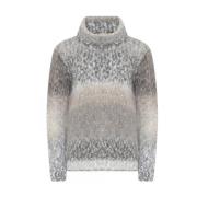 Rullekrave Mixfarvet Pullover Sweater