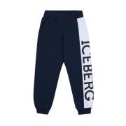 Blå Jogger-Style Sweatpants