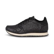 Glitter Icon Sort Sneakers Kvinder