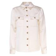 Satin Finish Button Front Shirt