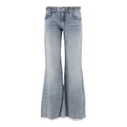 Bred Ben Denim Jeans med Broderet Logo