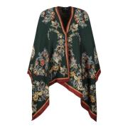 Blomstret Paisley Uldkappe