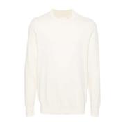 Hvid Broderet Sweater