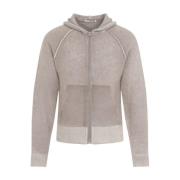 Beige Full Zip Cardigan