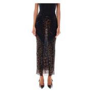 Leopard Mesh Maxi Nederdel AW24