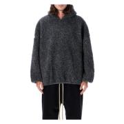 Sherpa Oversized Hoodie Strikvarer Paris Sky