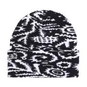 Sort Multi Beanie med Micro Rib