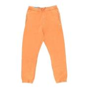 Komfortabel Vasket Orange Sweatpants Elastisk Bund