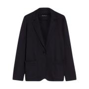 Jacquard Jersey Blazer med Prince of Wales Design