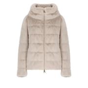 Quiltet Faux Fur Dunjakke