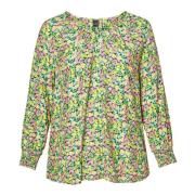 Lemon Fizz Klassisk Viskose Bluse