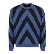 Allover Mønster Uld Sweater