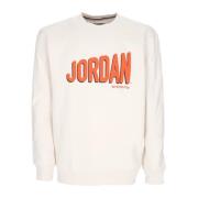 Grafisk Fleece Crewneck Sweatshirt Phantom/rush Orange/black