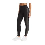 Sorte Leggings Høj Talje Elastisk Materiale