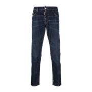 Brun Denim Jeans med Etiket