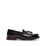 Sorte Kalveskind Loafers