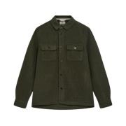 Grøn Boiled Wool Overshirt Style NO: 901696