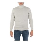 Merino Turtleneck Strik i Tortora/Grigio