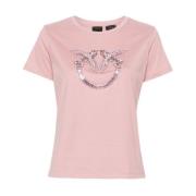 Love Birds Broderet Jersey T-shirt