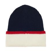 Pedro hat i ecru reverse navy strik, rød mesh