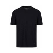 Rund hals Jacquard T-shirt