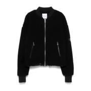 Faux Shearling Baseball Krave Jakke