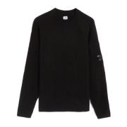 Sort Chenille Crewneck Vaffel Sweater