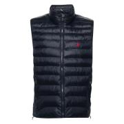 Marineblå Quiltet Puffer Vest