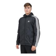 Sort Essentials 3-Stripes Vævet Jakke