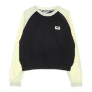 Sort Raglan Let Sweatshirt Kvinder