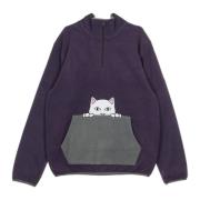 Højhalset Sweatshirt Peeking Nerm Lilla/grå