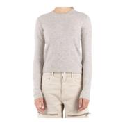 Beige Strik Pullover Obira