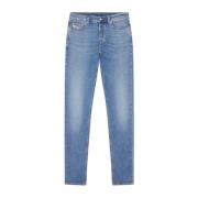 Blå Tapered Jeans