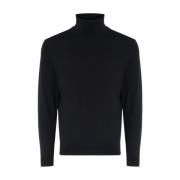 Turtleneck Strik Sort