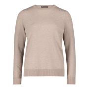 Basis Strik Pullover med Rund Hals