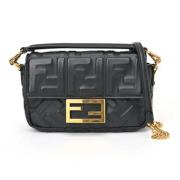 Pre-owned Stof fendi-tasker