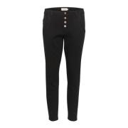 Pitch Black Slim-Fit Cropped Jeans