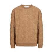 Uld sweater med logo