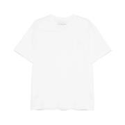 Hvid Bomuld Jersey T-shirt med Logo