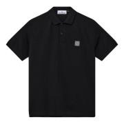 Sort Polo Shirt Klassisk Stil