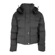 Monogram Embossed Puffer Jakke Sort