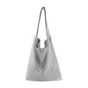 Sølv Pixel Tote Taske