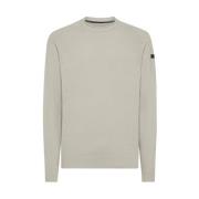 Velvet Round Knit Sweater Ivory