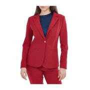 Rød Dame Blazer Jakke